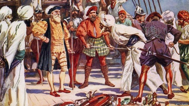 வாஸ்கோடகாமா இந்தியாவை அடைய இந்த வழியில் சென்றார்