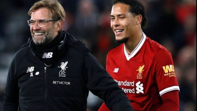 Jurgen Klopp da Virgil van Dijk