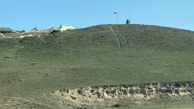 Laçın yaxınlığında yerləşən Rusiya sərhədçilərinin bazası