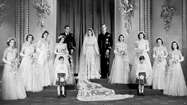 Princess Elizabeth and The Duke of Edinburgh