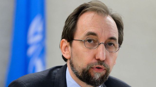 Le Prince Zeid a condamné l'usage excessif de la force, et l'incendie du siège de plusieurs partis politiques.