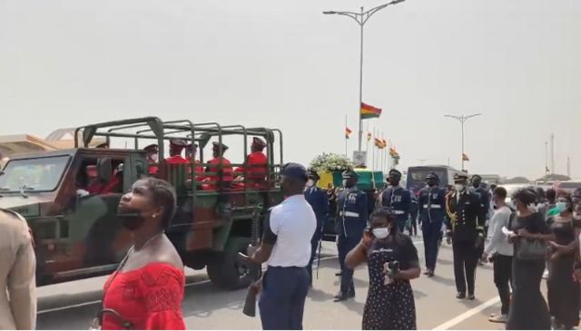 Jerry John Rawlings funeral: Black Star square, military cemetery Accra