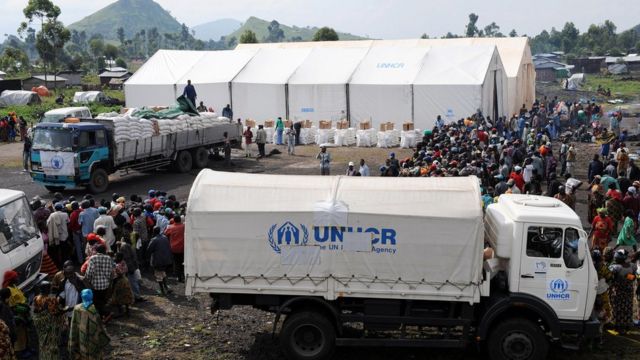 un camps de réfugiés en RDC