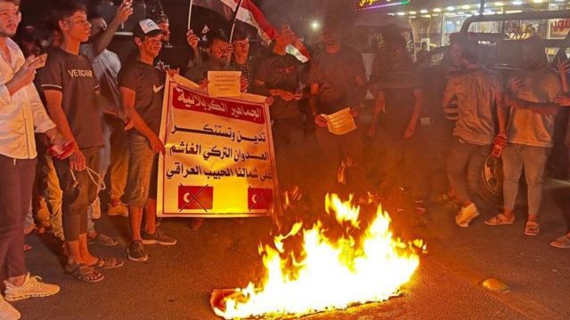 Irak'ta Türkiye aleyhine protesto gösterileri yapıldı 