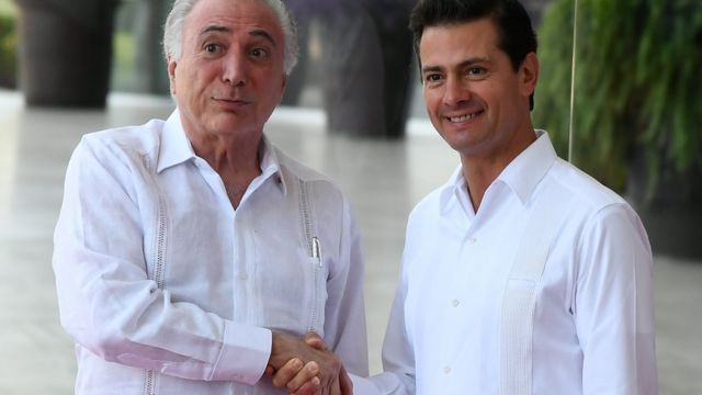 Michel Temer y Enrique Peña Nieto.