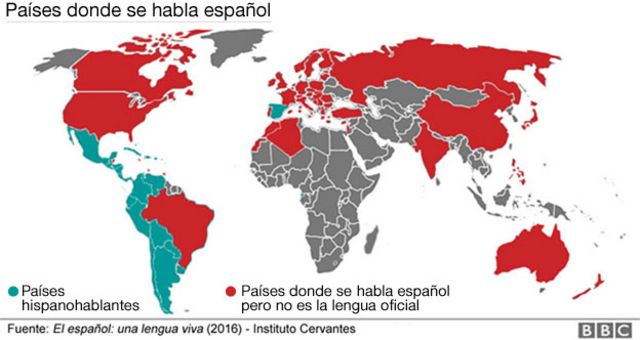 Países hispanohablantes.
