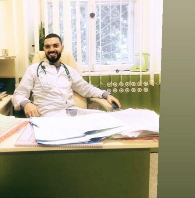 Salah El-Din works as a resident doctor in an Odessa hospital
