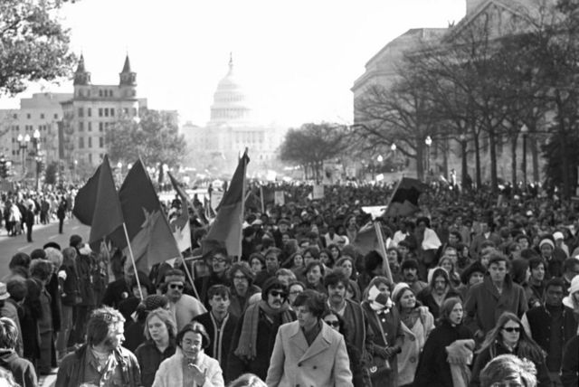 مظاهرة ضد حرب فيتنام في عام 1969