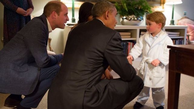 Igikomangoma George asuhuza Barack Obama