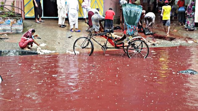 Suburbio de Shantinagar, en Daca, Bangladesh.