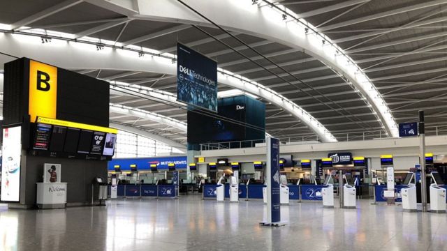 Terminal 5 dell'aeroporto di Heathrow.