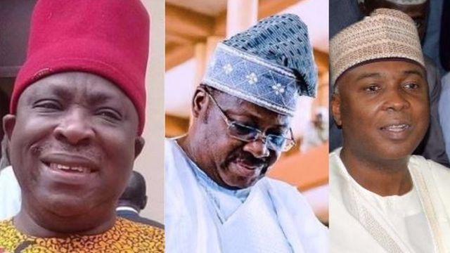 Victor Umeh,Ajumobi, Bukola Saraki/Facebook