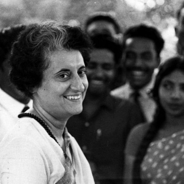 ইন্দিরা গান্ধী।