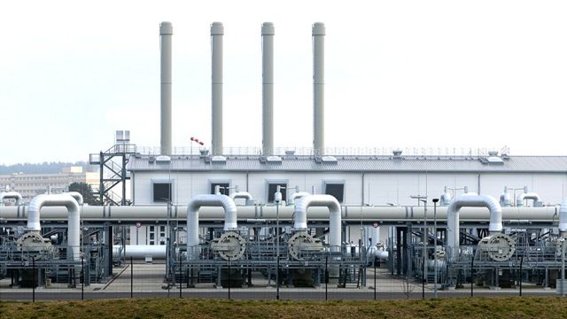 Estación receptora del gasoducto Nord Stream 2, cerca de Lubmin, Alemania, marzo de 2022