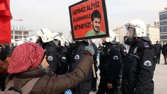 Gezi olayları sırasında öldürülen Ali İsmail Korkmaz için eylemler düzenlendi