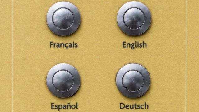 Botones para diferentes idiomas