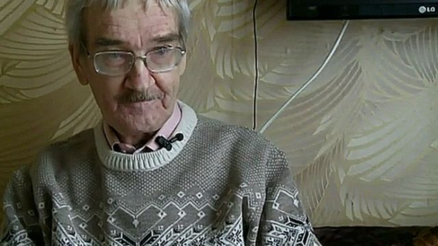 Stanislav Petrov talks to BBC Russian in 2013