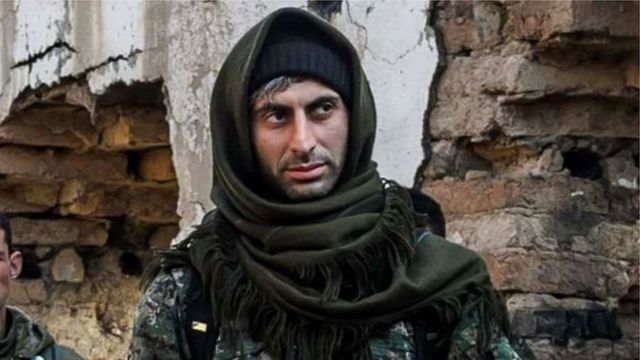 Johan Cosar waxaa sawirkan laga qaaday 2015-kii, xilli uu ku sugnaa Suuriya