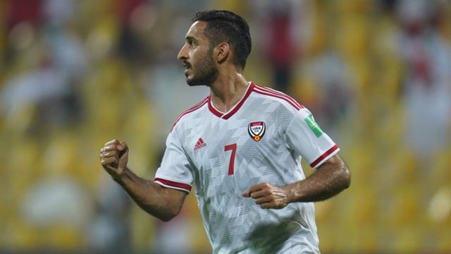 Ali Mabkhout đang dẫn đầu danh sách ghi bàn tại vòng loại World Cup 2022 khu vực châu Á với 10 bàn