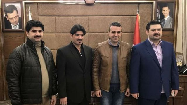 Клиент Yala Шади Халви (в коричневой куртке) с братьями-бизнесменами Катерджи