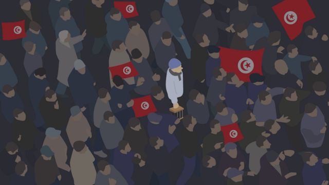 Une image expressive de l'activité politique avant la révolution en Tunisie