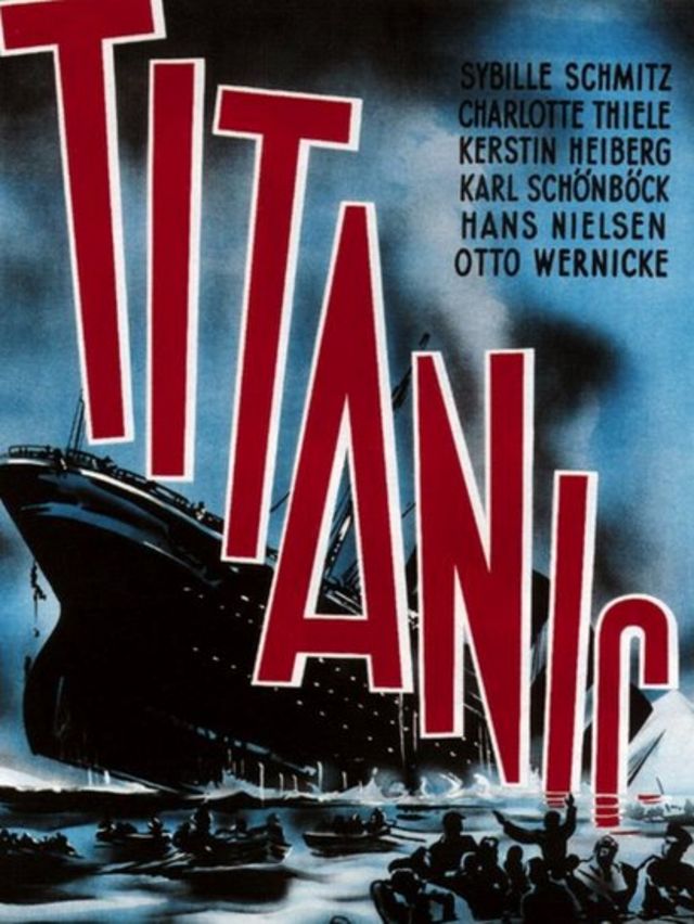 The poster of the 1943 Nazi film sur le Titanic.