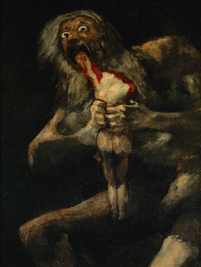 "Saturno devorando a su hijo", cuadro de Francisco de Goya