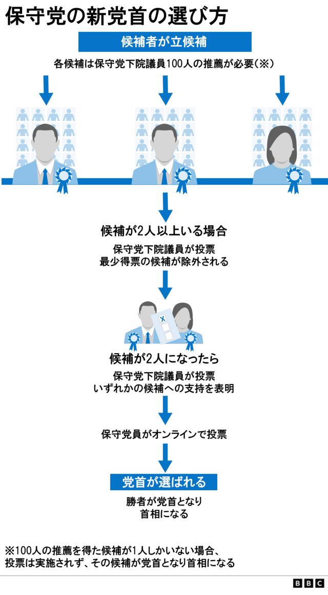 トラス首相辞任で英保守党、またも党首選へ 4カ月で2回目 BBCニュース