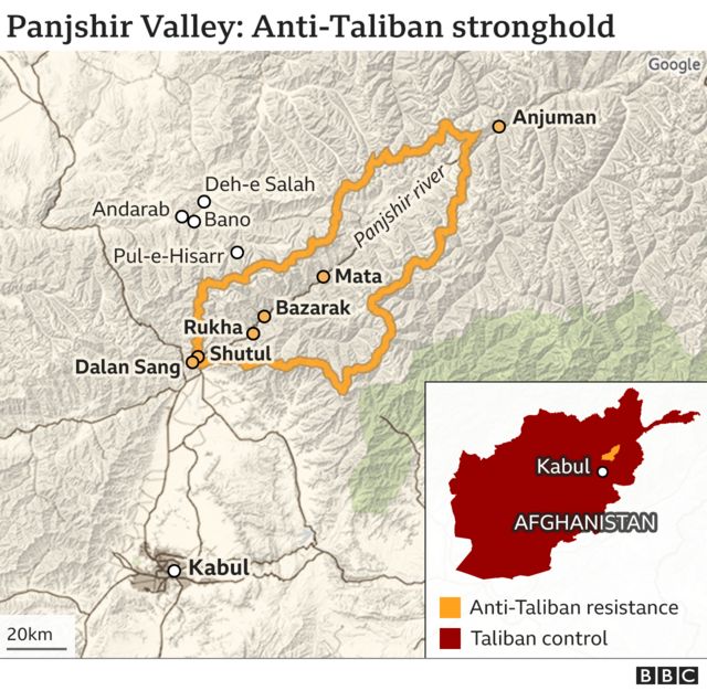 Afghanistan The Story Of The Militia In The Panjshir Valley Soviet    120253442 Panjshirmapimage001 