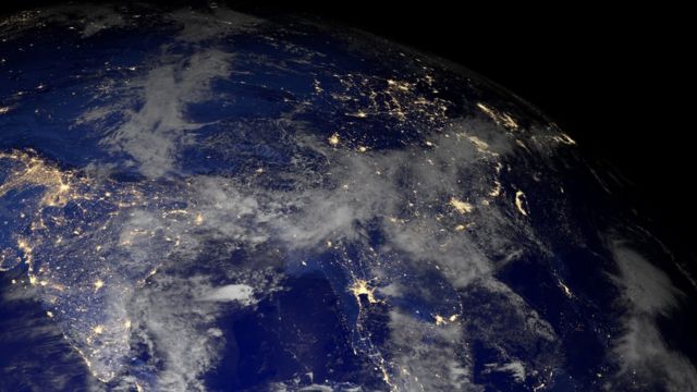 Asia vista desde el espacio.