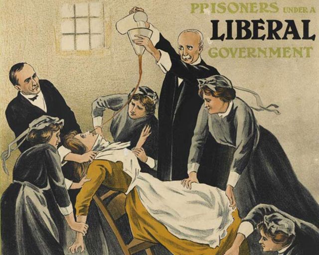 در سال ۱۹۰۹ مساله اعتصاب غذای زنان در زندان به یک جدال سیاسی مهم تبدیل شد
