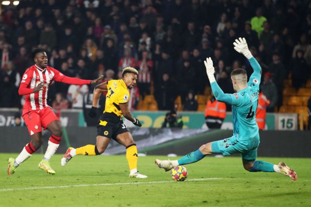 Adama Traore scores against Southampton