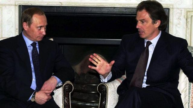 Putin ve Blair 