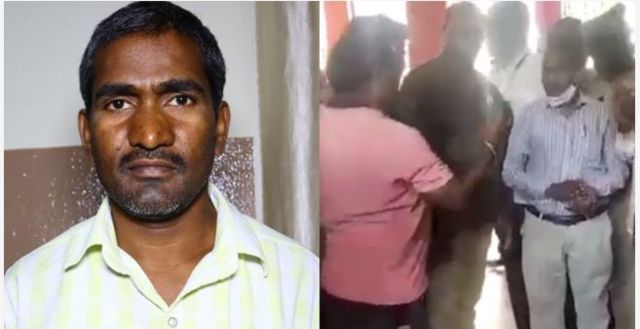 கடவுள் மறுப்பாளரான ஆசிரியரை வலுக்கட்டாயமாக கோவிலில் பூஜை செய்ய வைத்த இந்துத்துவா அமைப்புகள்