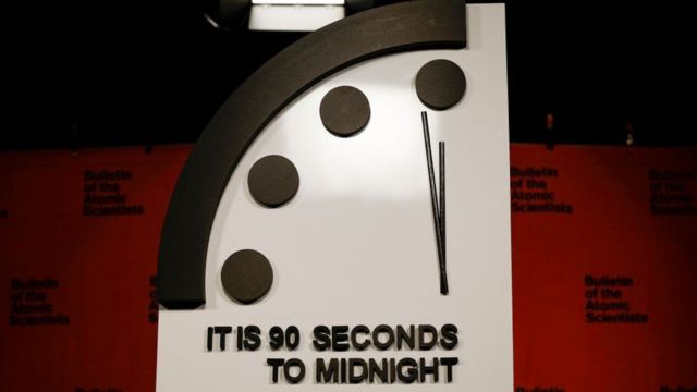 «ساعت آخرالزمانی» که خطر جنگ اتمی را هر سال محاسبه می‌کند: حالا نود ثانیه تا قیامت فاصله است