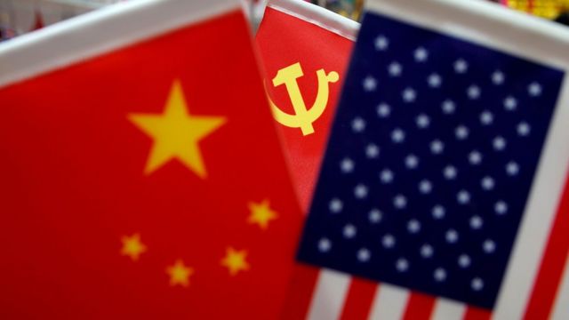Tensions between China and America.