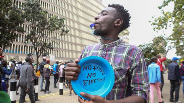 Protestas en las calles de Kenia