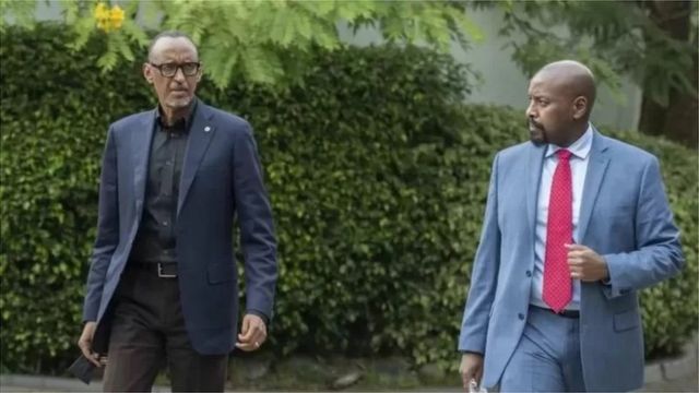 Luteni Jenerali Muhoozi Kainerugaba alipofanya ziara nchini Rwanda