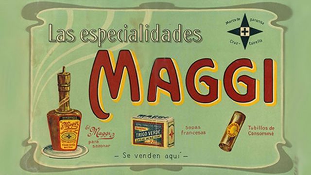 Publicidad de Maggi a inicios del siglo XX.