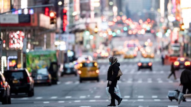 La circulation a été fortement réduite dans les rues de New York