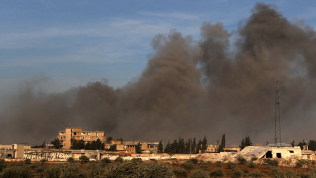 İdlib'den yükselen dumanlar