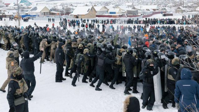 Протесты в Башмаке 17 января