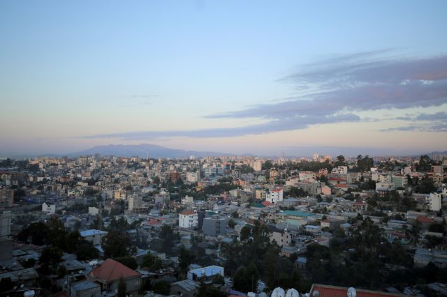 Vista de Addis Ababa, capital da Etipia