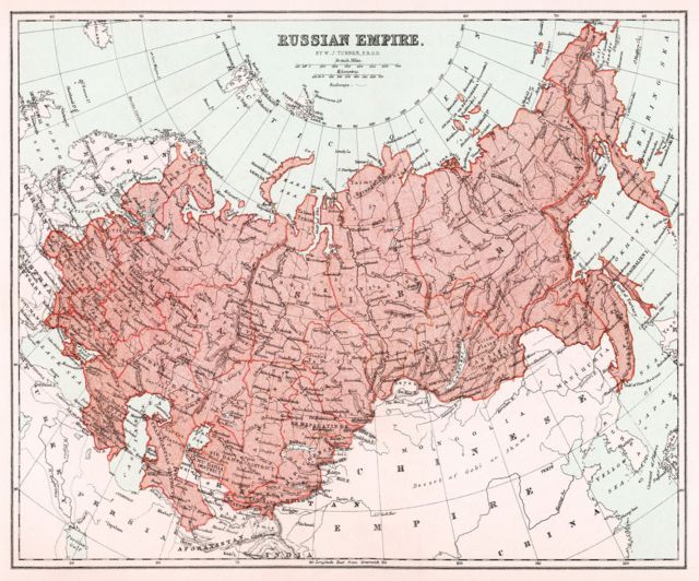 Bản đồ đế chế Nga