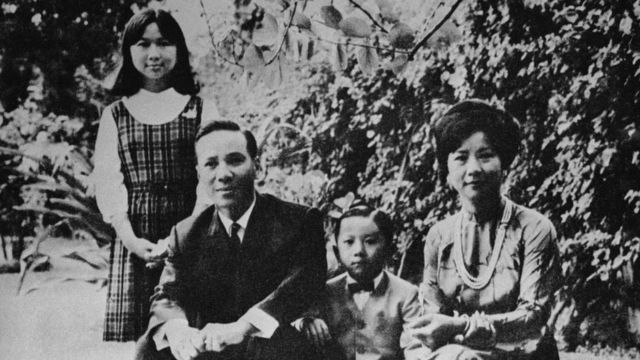Hình tư liệu gia đình ông Nguyễn Văn Thiệu