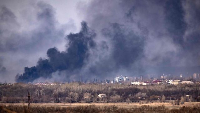 A city outside of Severdonetsk (Luhansk) after the Russian invasion.