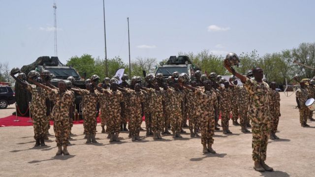 Des soldats nigérians
