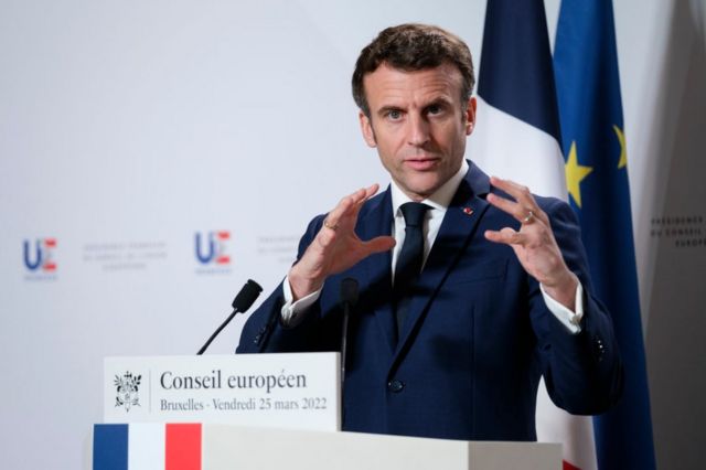 Imagen del presidente francés Emmanuel Macron