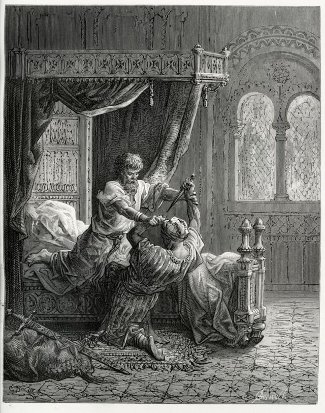 İngiltere Kralı I. Edward'a yönelik suikast girişiminin tasviri