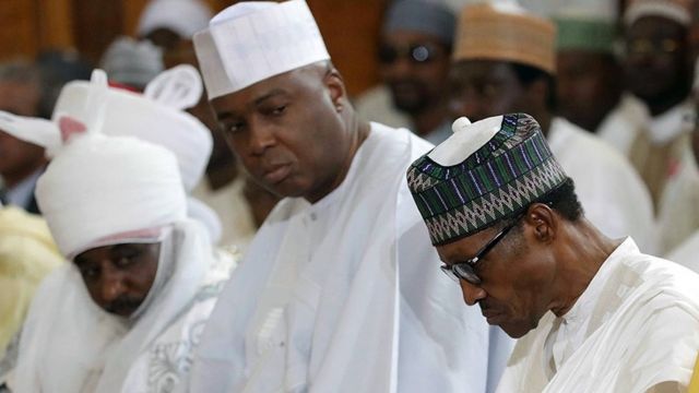 Bukola Saraki Wan Pursue Buhari Comot As Nigeria President For 2019 Bbc News Pidgin